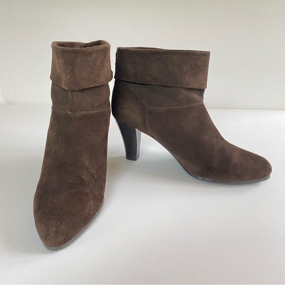 MARKON Brown Suede Ankle Boots Women’s Size  8.5 8-1/2 - Picture 7 of 12